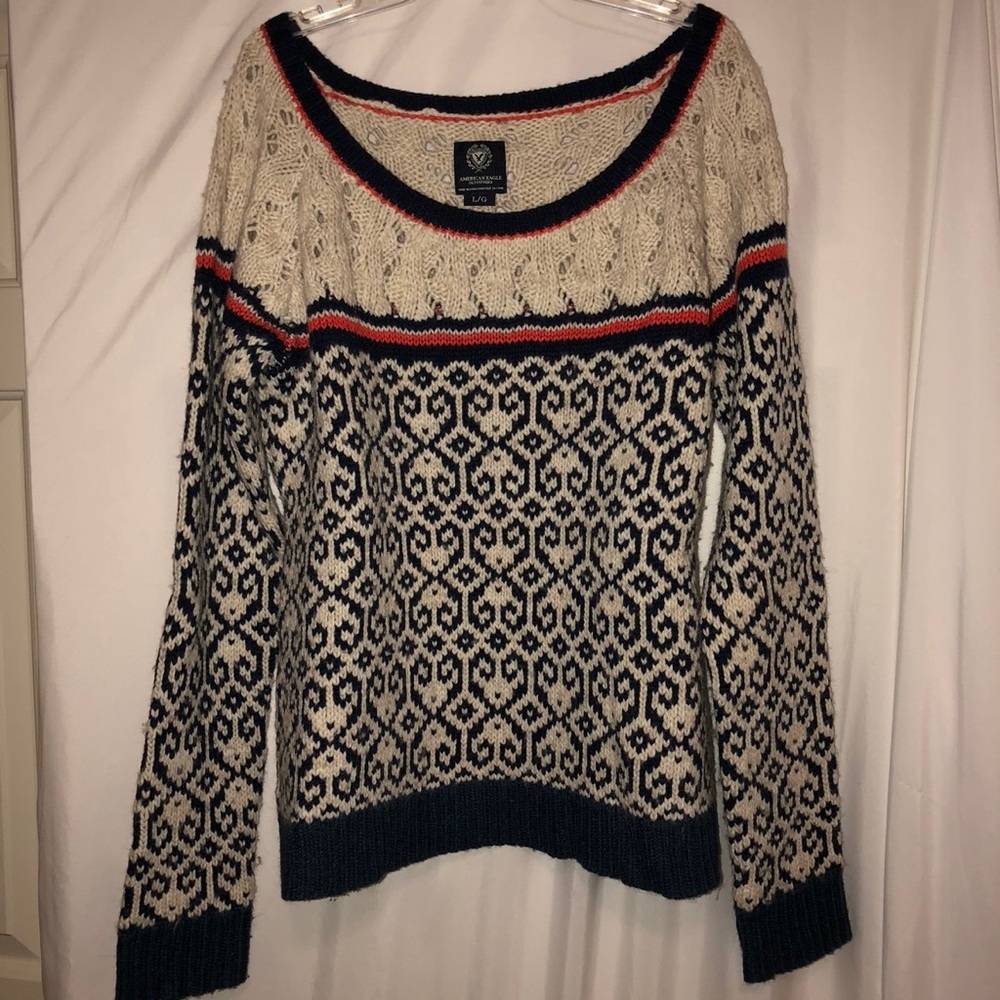 Blue and Orange Sweater